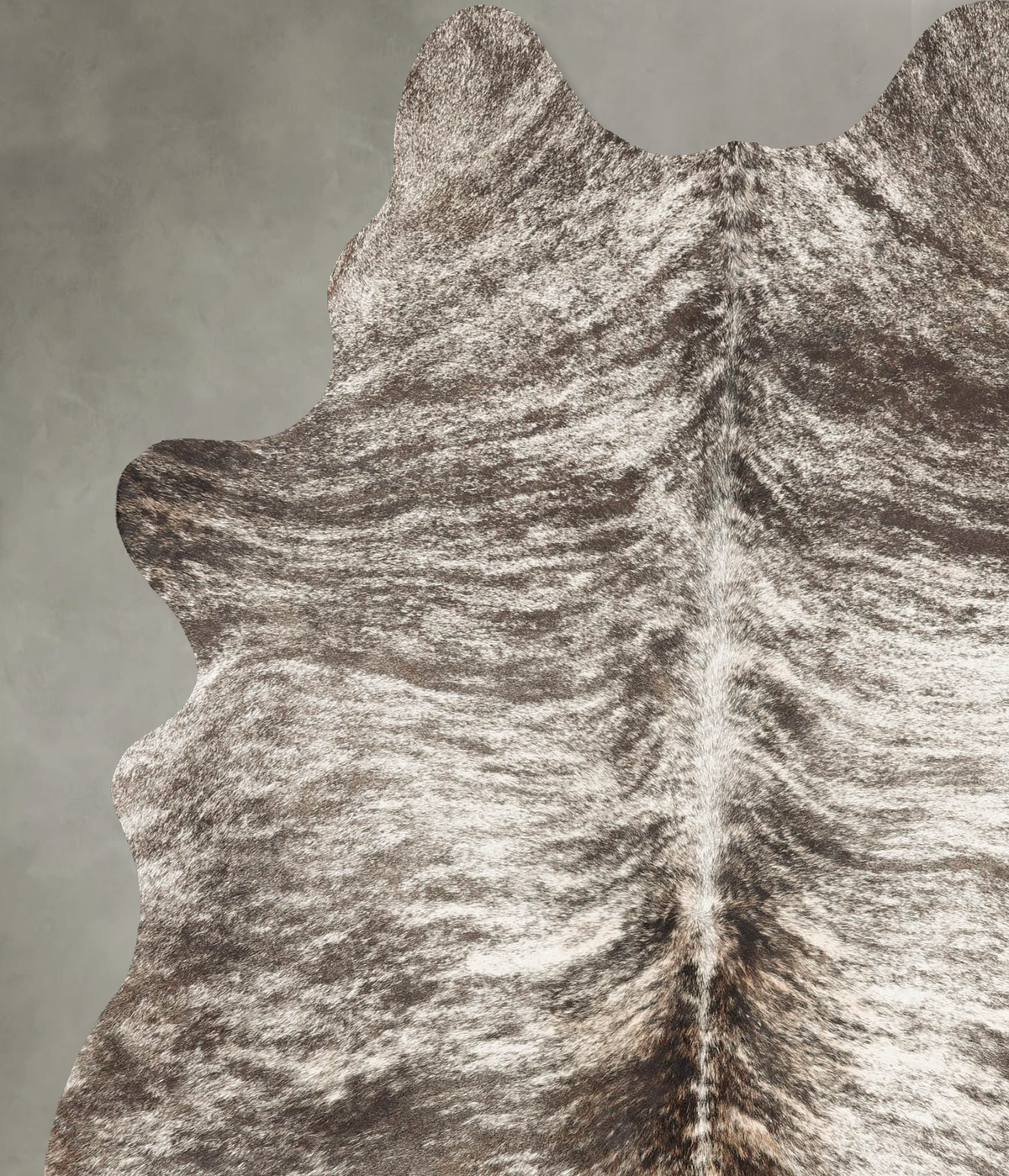 Grey Brindle X-Large Brazilian Cowhide Rug 7'4"H x 5'8"W #B30709 by Hudson Hides