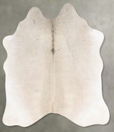Grey with Beige Medium Brazilian Cowhide Rug 5'7"H x 5'3"W #B30711 by Hudson Hides