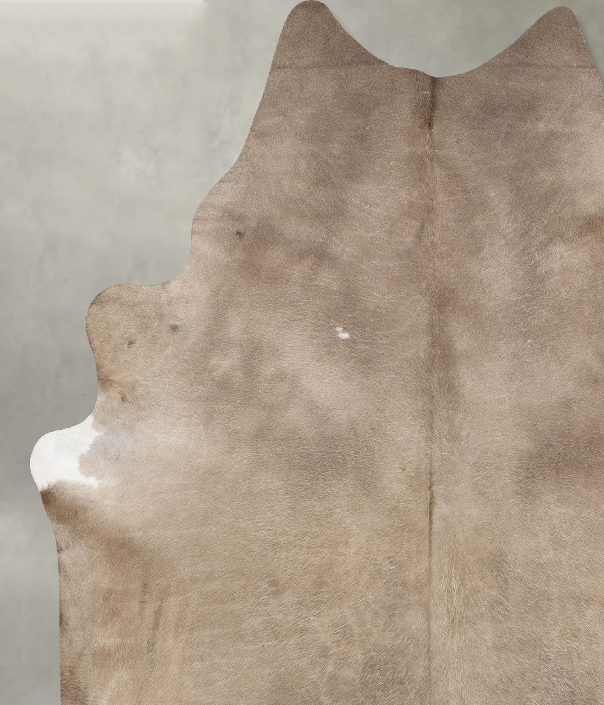 Taupe X-Large Brazilian Cowhide Rug 7'10"H x 6'4"W #B30713 by Hudson Hides