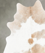 Light Caramel Large Brazilian Cowhide Rug 6'6"H x 5'5"W #B30714 by Hudson Hides