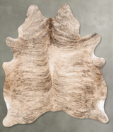 Light Brindle X-Large Brazilian Cowhide Rug 7'0"H x 5'9"W #B30718 by Hudson Hides
