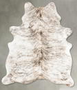 Light Brindle Large Brazilian Cowhide Rug 7'1"H x 5'2"W #B30719 by Hudson Hides