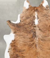 Medium Brindle XX-Large Brazilian Cowhide Rug 7'9"H x 6'8"W #B30720 by Hudson Hides