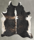 Dark Brindle XX-Large Brazilian Cowhide Rug 9'1"H x 7'2"W #B30721 by Hudson Hides