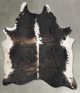 Dark Brindle XX-Large Brazilian Cowhide Rug 9'1"H x 7'2"W #B30721 by Hudson Hides