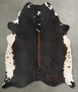 Tricolor X-Large Brazilian Cowhide Rug 6'10"H x 6'6"W #B30724 by Hudson Hides