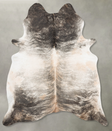 Grey Brindle XX-Large Brazilian Cowhide Rug 8'3"H x 6'4"W #B30729 by Hudson Hides