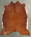 Solid Brown Large Brazilian Cowhide Rug 5'11"H x 6'4"W #B30731 by Hudson Hides