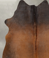 Warm Caramel Large Brazilian Cowhide Rug 6'1"H x 5'2"W #B30734 by Hudson Hides