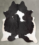 Black and White XX-Large Brazilian Cowhide Rug 8'6"H x 7'3"W #B30736 by Hudson Hides