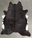 Solid Black XX-Large Brazilian Cowhide Rug 8'2"H x 7'0"W #B30738 by Hudson Hides