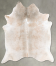 Grey with Beige X-Large Brazilian Cowhide Rug 7'2"H x 6'6"W #B30739 by Hudson Hides