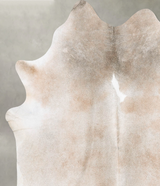 Grey with Beige X-Large Brazilian Cowhide Rug 7'2"H x 6'6"W #B30739 by Hudson Hides