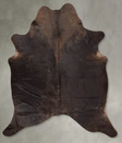 Chocolate X-Large Brazilian Cowhide Rug 7'4"H x 6'0"W #B30744 by Hudson Hides