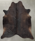 Chocolate X-Large Brazilian Cowhide Rug 6'10"H x 6'6"W #B30745 by Hudson Hides