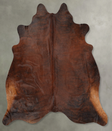 Dark Brindle X-Large Brazilian Cowhide Rug 7'0"H x 7'1"W #B30753 by Hudson Hides
