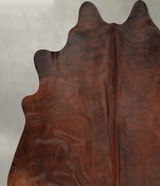 Dark Brindle X-Large Brazilian Cowhide Rug 7'0"H x 7'1"W #B30753 by Hudson Hides