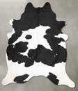 Black and White XX-Large Brazilian Cowhide Rug 8'8"H x 6'9"W #B30754 by Hudson Hides