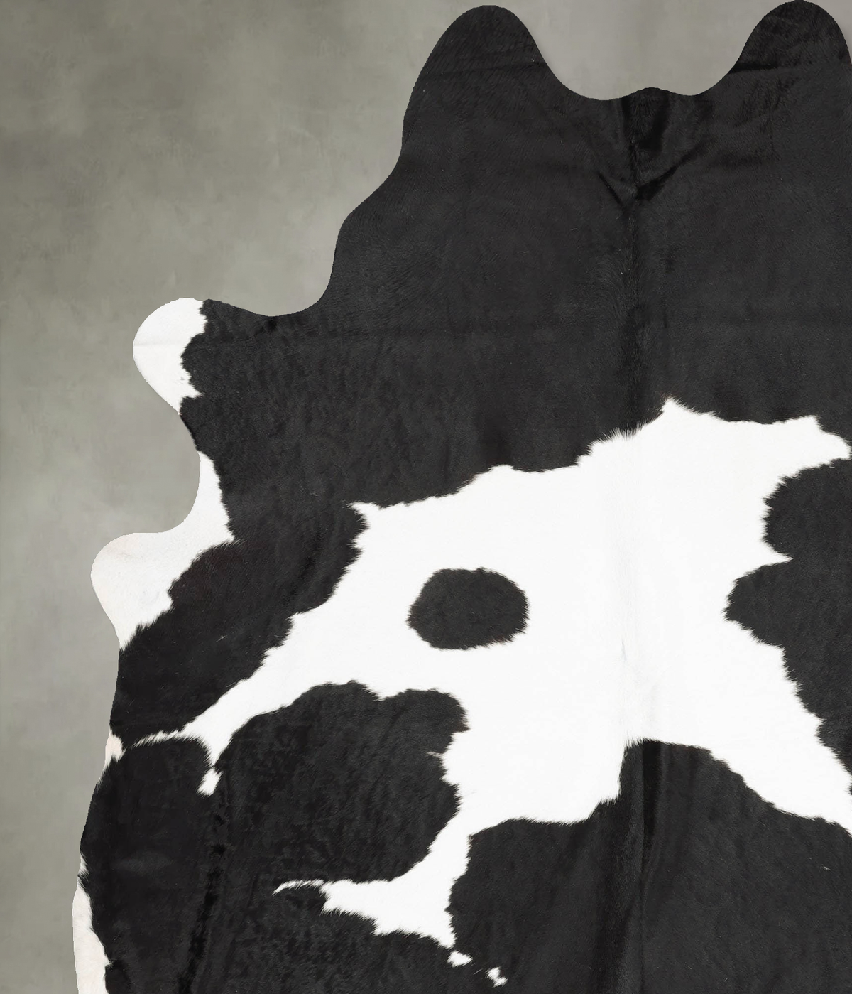 Black and White XX-Large Brazilian Cowhide Rug 8'8"H x 6'9"W #B30754 by Hudson Hides
