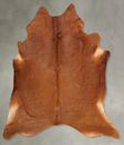 Solid Brown XX-Large Brazilian Cowhide Rug 7'8"H x 6'9"W #B30756 by Hudson Hides