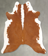 Hereford X-Large Brazilian Cowhide Rug 7'1"H x 6'6"W #B30761 by Hudson Hides