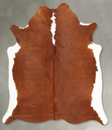 Hereford Large Brazilian Cowhide Rug 6'7"H x 5'10"W #B30763 by Hudson Hides