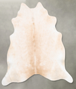 Beige XX-Large Brazilian Cowhide Rug 7'7"H x 7'4"W #B30765 by Hudson Hides