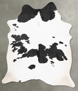 Black and White XX-Large Brazilian Cowhide Rug 8'3"H x 6'5"W #B30768 by Hudson Hides