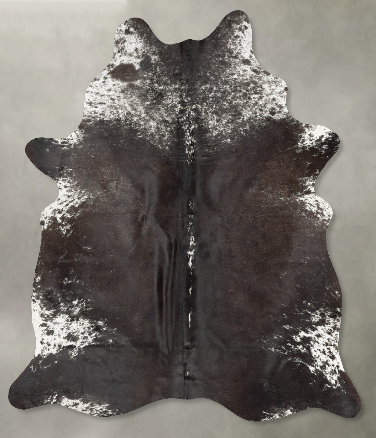 Salt and Pepper Black Cowhide Rug #B30770