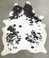Black and White XX-Large Brazilian Cowhide Rug 9'0"H x 6'7"W #B30771 by Hudson Hides