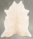 Beige XX-Large Brazilian Cowhide Rug 7'9"H x 6'10"W #B30773 by Hudson Hides