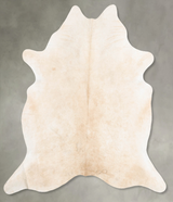 Beige XX-Large Brazilian Cowhide Rug 7'9"H x 6'10"W #B30773 by Hudson Hides