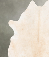Beige XX-Large Brazilian Cowhide Rug 7'9"H x 6'10"W #B30773 by Hudson Hides