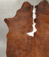 Tricolor X-Large Brazilian Cowhide Rug 7'11"H x 6'3"W #B30775 by Hudson Hides