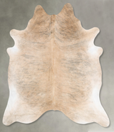 Light Brindle XX-Large Brazilian Cowhide Rug 8'8"H x 7'2"W #B30777 by Hudson Hides