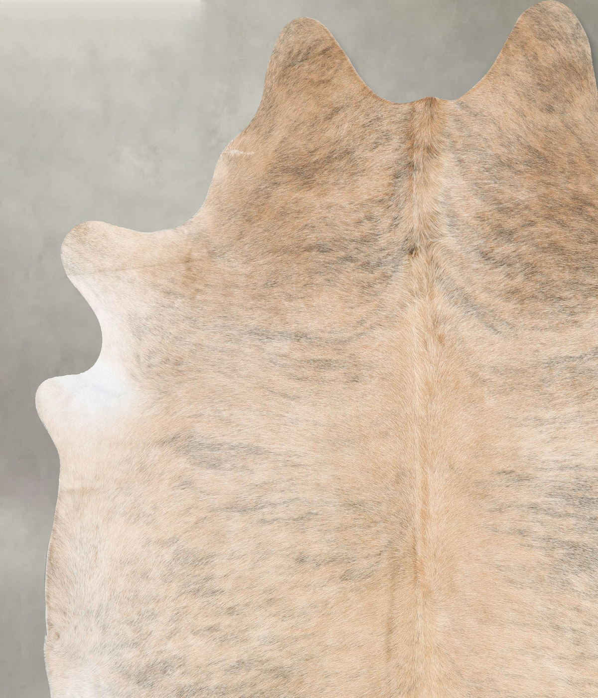 Light Brindle XX-Large Brazilian Cowhide Rug 8'8"H x 7'2"W #B30777 by Hudson Hides