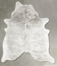 Grey Brindle XX-Large Brazilian Cowhide Rug 7'11"H x 6'6"W #B30778 by Hudson Hides