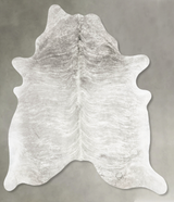 Grey Brindle XX-Large Brazilian Cowhide Rug 7'11"H x 6'6"W #B30778 by Hudson Hides