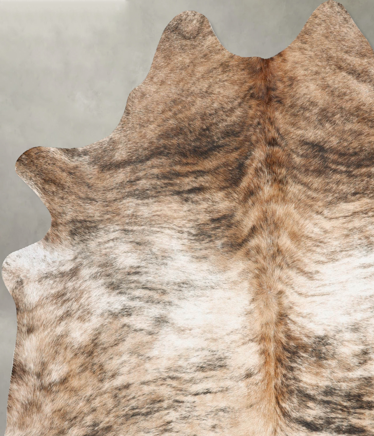 Light Brindle XX-Large Brazilian Cowhide Rug 7'7"H x 6'8"W #B30779 by Hudson Hides
