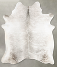 Grey Brindle X-Large Brazilian Cowhide Rug 7'3"H x 6'5"W #B30780 by Hudson Hides