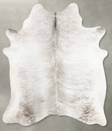 Grey Brindle X-Large Brazilian Cowhide Rug 7'3"H x 6'5"W #B30780 by Hudson Hides