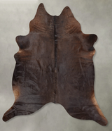 Chocolate XX-Large Brazilian Cowhide Rug 8'3"H x 7'3"W #B30782 by Hudson Hides