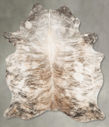 Light Brindle X-Large Brazilian Cowhide Rug 7'10"H x 6'1"W #B30787 by Hudson Hides