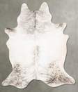 Grey Brindle XX-Large Brazilian Cowhide Rug 8'4"H x 7'0"W #B30788 by Hudson Hides