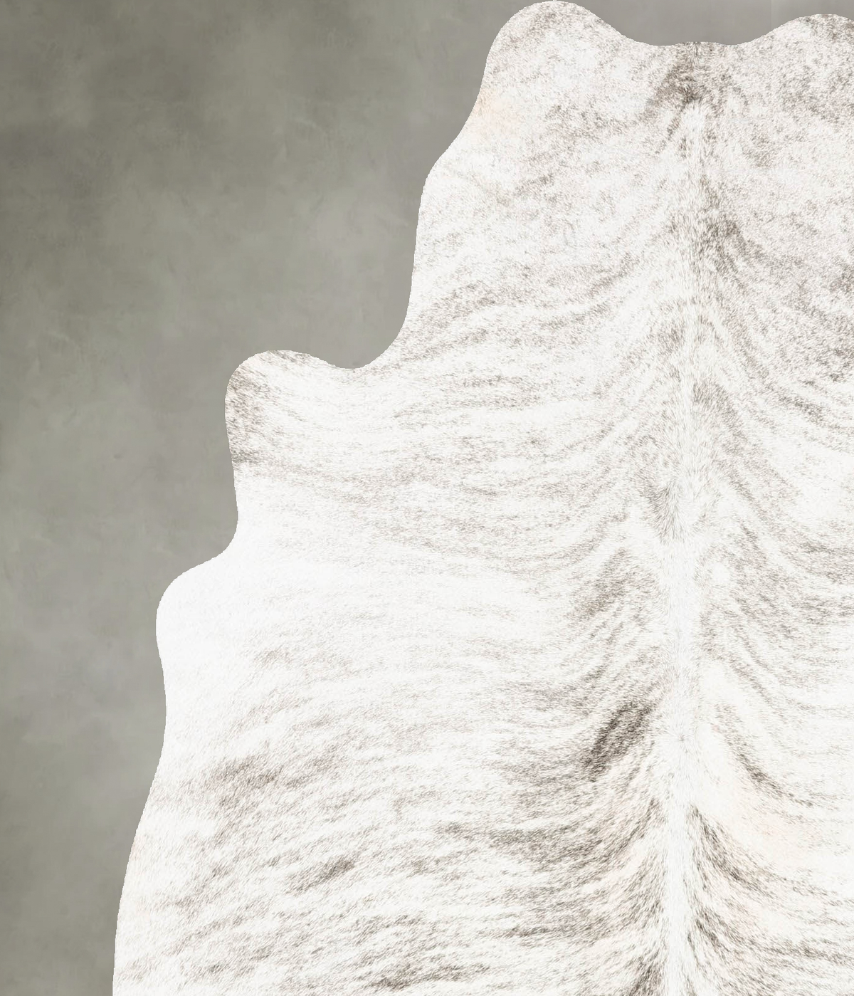 Grey Brindle Large Brazilian Cowhide Rug 6'5"H x 5'5"W #B30789 by Hudson Hides
