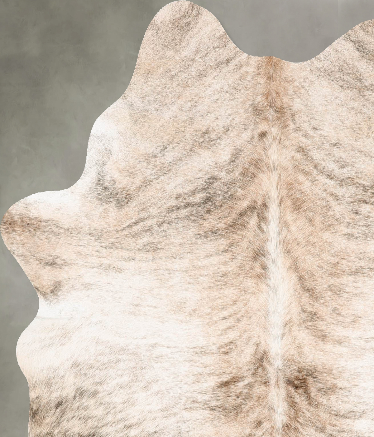 Light Brindle Large Brazilian Cowhide Rug 6'2"H x 5'1"W #B30790 by Hudson Hides