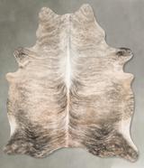 Light Brindle X-Large Brazilian Cowhide Rug 7'4"H x 5'9"W #B30792 by Hudson Hides