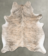 Light Brindle X-Large Brazilian Cowhide Rug 7'0"H x 5'10"W #B30793 by Hudson Hides