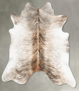 Light Brindle X-Large Brazilian Cowhide Rug 6'8"H x 6'10"W #B30796 by Hudson Hides