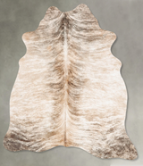 Light Brindle Medium Brazilian Cowhide Rug 6'1"H x 4'10"W #B30800 by Hudson Hides